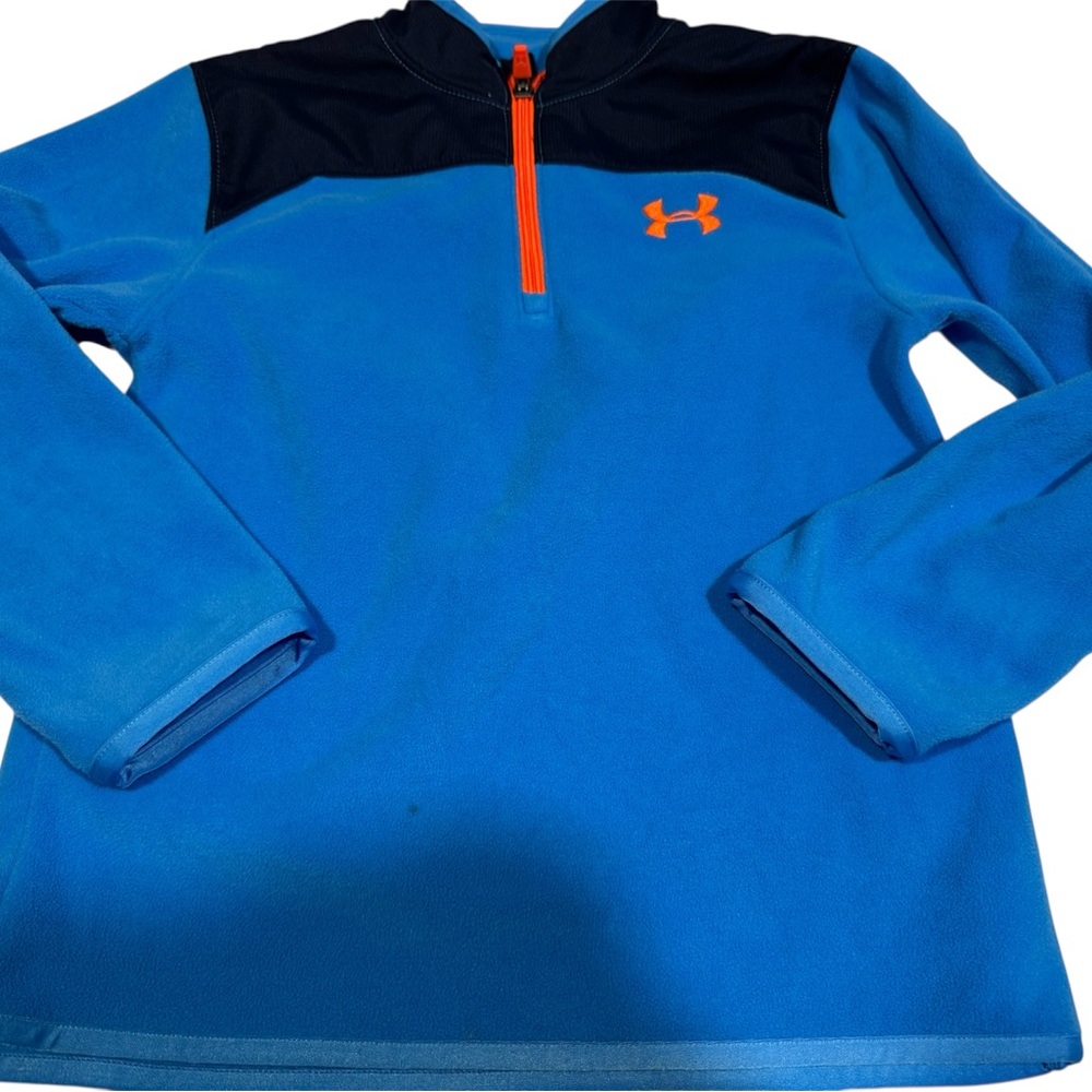 Under Armour Blue Fleece with Orange Zipper